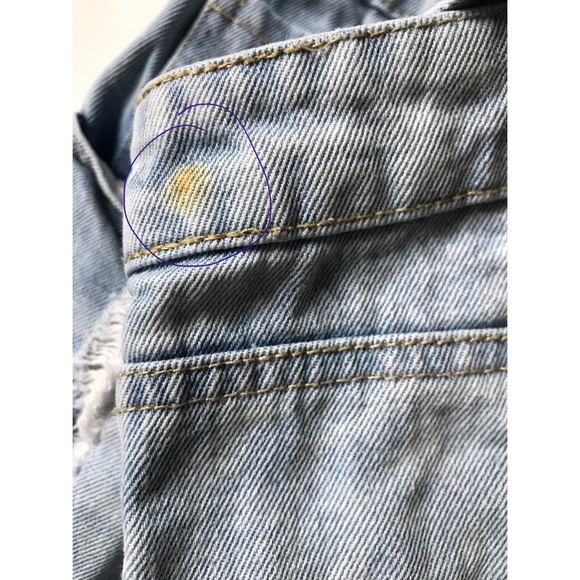 Forever 21 Women’s Light Wash Distressed Overalls Size 27 - Picture 5 of 6